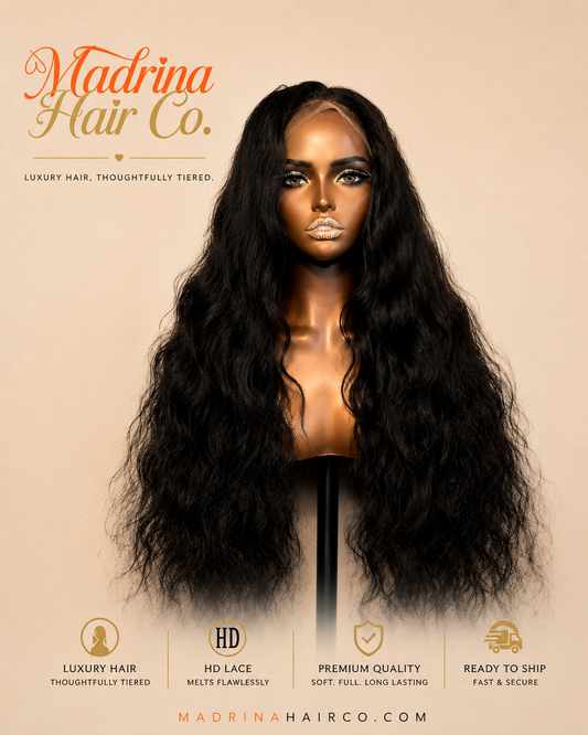 Tier 2 - 6x6 HD Closure Wig 1B - Premium Virgin Hair